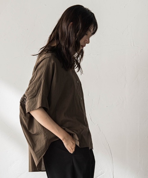 MAYSON GREY(メイソングレイ)の「キャンブリックバック刺繍ブラウス(シャツ/ブラウス・レディース・ホワイト/ブラック/ブラウン・M)」の12枚目の写真
