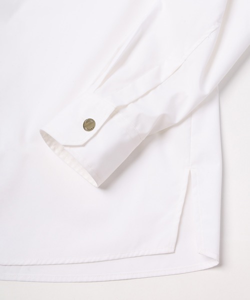 CULLNI(クルニ)の「High Count Broadcloth Embroidery Patch Long Sleeve Shirt(シャツ/ブラウス・メンズ・ブルー/ホワイト/ネイビー・2/1/0)」の10枚目の写真