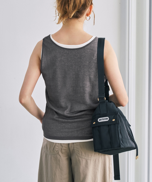 Spick & Span(スピックアンドスパン)の「《2枚セット》レイヤードタンクトップ(タンクトップ・レディース・チャコールグレー/ネイビー・FREE)」の3枚目の写真
