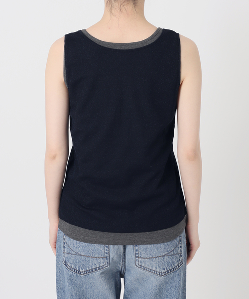 Spick & Span(スピックアンドスパン)の「《2枚セット》レイヤードタンクトップ(タンクトップ・レディース・チャコールグレー/ネイビー・FREE)」の10枚目の写真