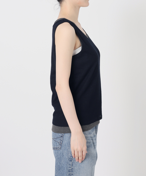 Spick & Span(スピックアンドスパン)の「《2枚セット》レイヤードタンクトップ(タンクトップ・レディース・チャコールグレー/ネイビー・FREE)」の11枚目の写真