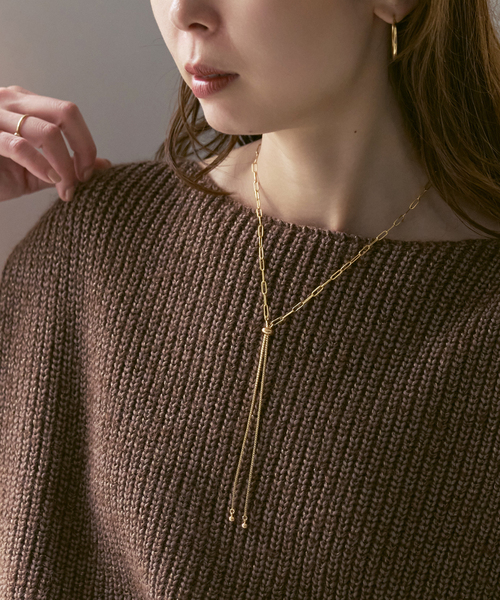 Noble(ノーブル)の「PETER+JUNE/ピーターアンドジューン Redford Bolo Necklace(ネックレス・レディース・ゴールド・FREE)」の1枚目の写真