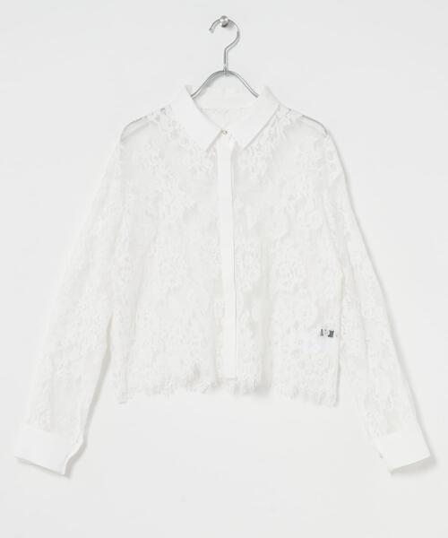 URBAN RESEARCH ROSSO WOMEN(アーバンリサーチ ロッソ)の「レースクレリックシャツ(シャツ/ブラウス・レディース・ネイビー/ホワイト・FREE)」の15枚目の写真