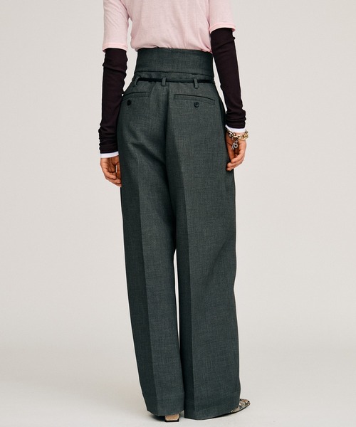 PRANK PROJECT(プランクプロジェクト)の「【2026Autumn Pre-Order】ベルト付きスラックス / Belted Slacks(スラックス・レディース・グレー/ブラック・38/36/34)」の18枚目の写真