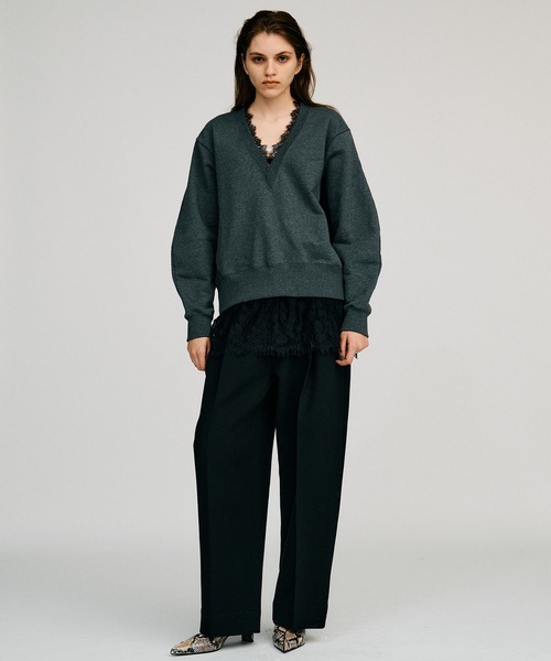 PRANK PROJECT(プランクプロジェクト)の「【2026Autumn Pre-Order】ベルト付きスラックス / Belted Slacks(スラックス・レディース・グレー/ブラック・38/36/34)」の7枚目の写真