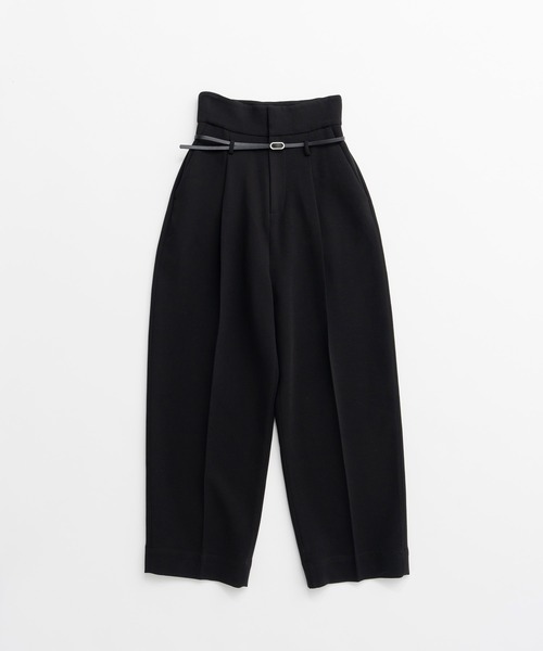 PRANK PROJECT(プランクプロジェクト)の「【2026Autumn Pre-Order】ベルト付きスラックス / Belted Slacks(スラックス・レディース・グレー/ブラック・38/36/34)」の20枚目の写真