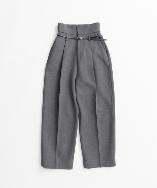 PRANK PROJECT(プランクプロジェクト)の「【2026Autumn Pre-Order】ベルト付きスラックス / Belted Slacks(スラックス・レディース・グレー/ブラック・38/36/34)」の21枚目の写真