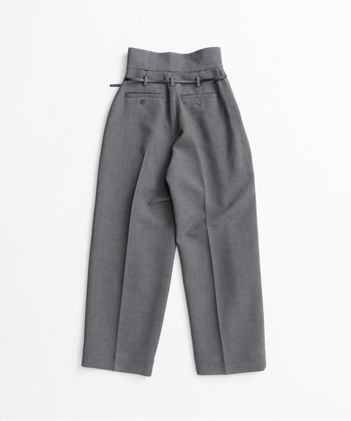PRANK PROJECT(プランクプロジェクト)の「【2026Autumn Pre-Order】ベルト付きスラックス / Belted Slacks(スラックス・レディース・グレー/ブラック・38/36/34)」の22枚目の写真
