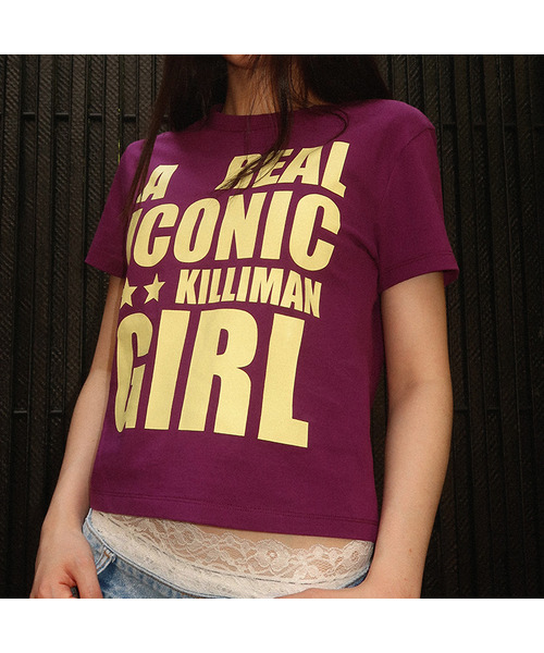KILLIMAN(キリマン)の「Iconic Grapic T-shirts (4color)(Tシャツ/カットソー・レディース・グリーン/ブルー/レッド/パープル・FREE)」の4枚目の写真
