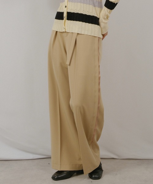 palm RICHE（ポームリシュ）の「ベルテッドPT（その他パンツ・レディース・オレンジ系その他/ベージュ/チャコールグレー・M）」の2枚目の写真