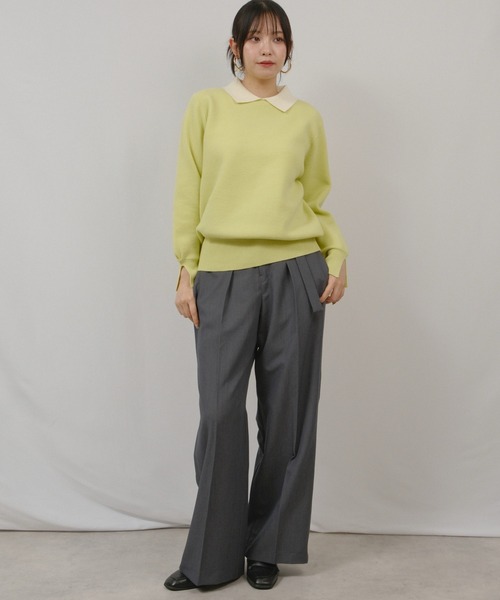 palm RICHE（ポームリシュ）の「ベルテッドPT（その他パンツ・レディース・オレンジ系その他/ベージュ/チャコールグレー・M）」の12枚目の写真