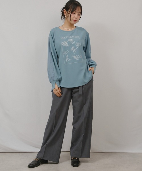 palm RICHE（ポームリシュ）の「ベルテッドPT（その他パンツ・レディース・オレンジ系その他/ベージュ/チャコールグレー・M）」の11枚目の写真