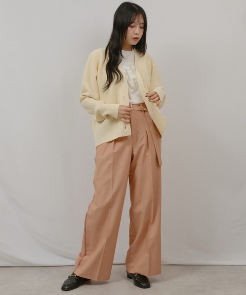 palm RICHE（ポームリシュ）の「ベルテッドPT（その他パンツ・レディース・オレンジ系その他/ベージュ/チャコールグレー・M）」の18枚目の写真