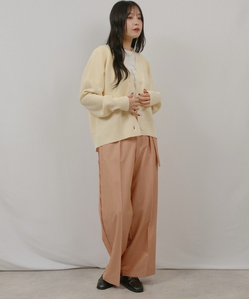 palm RICHE（ポームリシュ）の「ベルテッドPT（その他パンツ・レディース・オレンジ系その他/ベージュ/チャコールグレー・M）」の19枚目の写真