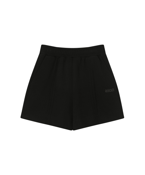 ASON(アズオン)の「TRACK SHORT PANTS / BLACK(その他パンツ・レディース・その他・FREE)」の2枚目の写真
