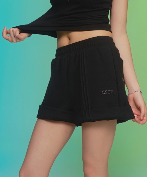 ASON(アズオン)の「TRACK SHORT PANTS / BLACK(その他パンツ・レディース・その他・FREE)」の12枚目の写真