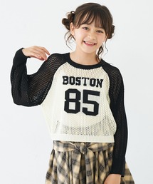 coca（coca）（コカ）の「キッズ　メッシュニットロゴトップス（ニット/セーター）」