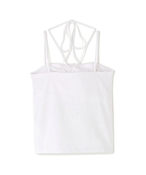 CLANE(クラネ)の「CLANE/クラネ/THIN CORD HALTER NECK(キャミソール・レディース・ブラウン系その他5/ブラック/ホワイト・1)」の6枚目の写真