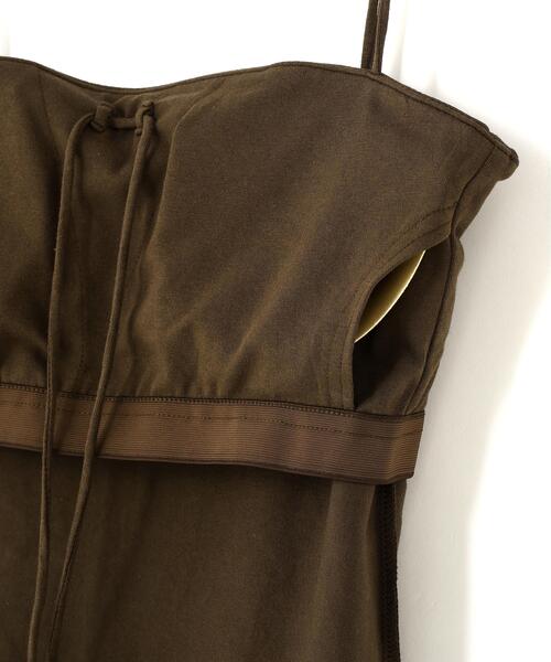 CLANE(クラネ)の「CLANE/クラネ/THIN CORD HALTER NECK(キャミソール・レディース・ブラウン系その他5/ブラック/ホワイト・1)」の13枚目の写真