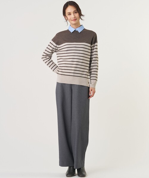 J.PRESS(ジェイプレス)の「【シーンレスに活躍】コンパクトエステネージュ シャツ ブラウス(シャツ/ブラウス・レディース・ホワイト系/ネイビー系1/ライトグレー系1/サックスブルー系・T13/T15)」の20枚目の写真