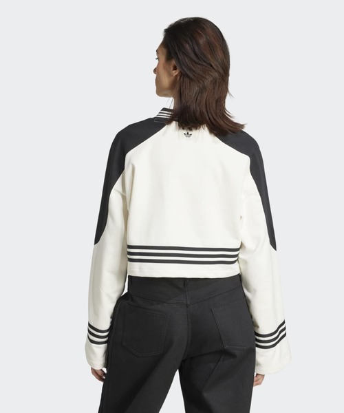 adidas（アディダス）の「ブロッキング クルーネック スウェットシャツ / トレーナー / アディダスオリジナルス adidas Originals（スウェット・レディース・ホワイト・XX-LARGE/X-SMALL/X-LARGE/SMALL/3XL/MEDIUM/LARGE）」の3枚目の写真