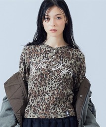 HENLEY NECK SCRIPT LOGO L/S COMPACT TOP