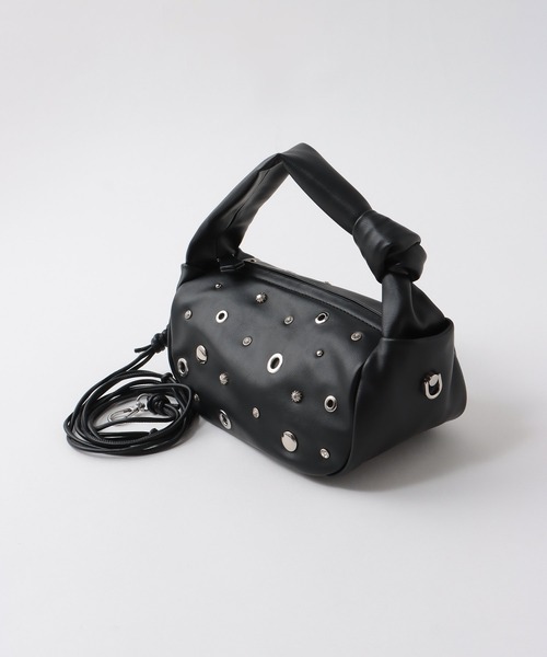 Three Four Time(スリーフォータイム)の「ノットハンドルスタッズBAG(ショルダーバッグ・レディース・ブラック・FREE)」の8枚目の写真