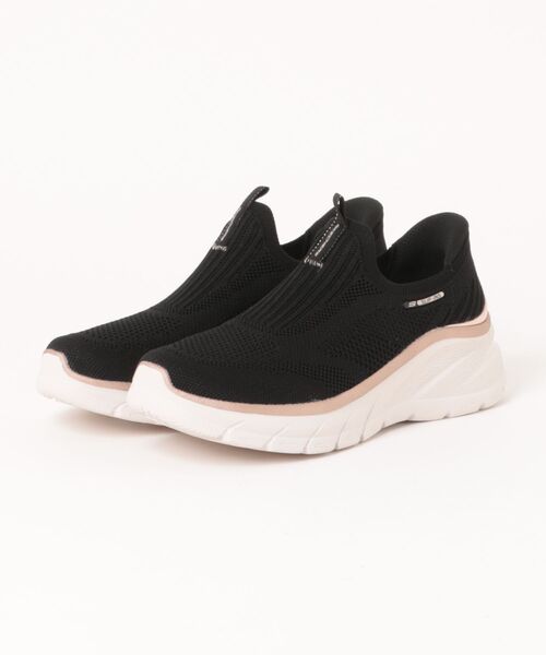 SKECHERS(スケッチャーズ)の「【SKECHERS】スケッチャーズ Slip-Ins: Sport Fashion Fit 2.0 - Midnight Shine(スリップインズ:ファッションフィット 2.0 - ミッドナイトシャイン)スリッポンスニーカー 150381(スニーカー・レディース・ブラック×ゴールド/モカ・22.5cm/23.0cm/23.5cm/24.0cm/24.5cm/25.0cm)」の1枚目の写真