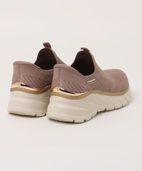 SKECHERS(スケッチャーズ)の「【SKECHERS】スケッチャーズ Slip-Ins: Sport Fashion Fit 2.0 - Midnight Shine(スリップインズ:ファッションフィット 2.0 - ミッドナイトシャイン)スリッポンスニーカー 150381(スニーカー・レディース・ブラック×ゴールド/モカ・22.5cm/23.0cm/23.5cm/24.0cm/24.5cm/25.0cm)」の3枚目の写真