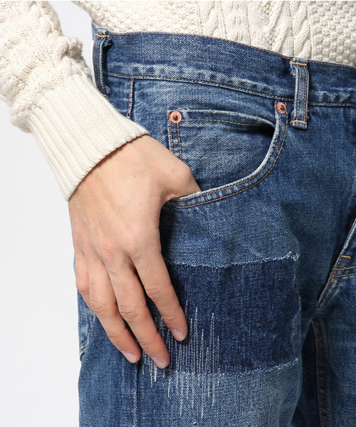 HBNS（ハバノス）の「◇HBNS / ハバノス ユーズドアンクルデニムパンツ（デニムパンツ・メンズ・ブルー系その他・SMALL/MEDIUM）」の8枚目の写真