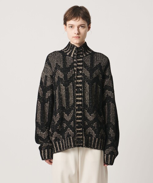 LOEFF(ロエフ)の「<LOEFF> MURAL ジャガード カーディガン UNISEX(カーディガン/ボレロ・レディース・ベージュ・0/2)」の8枚目の写真