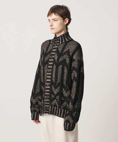 LOEFF(ロエフ)の「<LOEFF> MURAL ジャガード カーディガン UNISEX(カーディガン/ボレロ・レディース・ベージュ・0/2)」の9枚目の写真