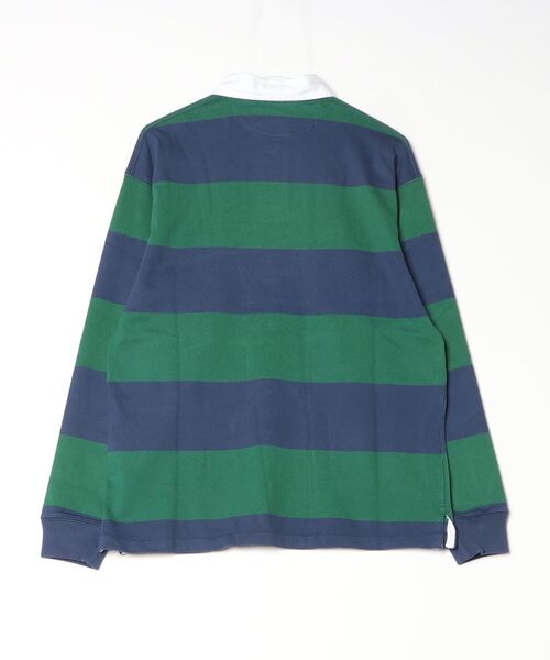 POLO RALPH LAUREN（ポロ ラルフ ローレン）の「ビッグ フィット ストライプド ジャージー ラグビー シャツ（その他トップス・メンズ・グリーン・M/S/L）」の7枚目の写真