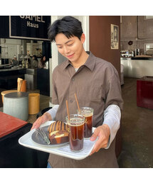 クールコットンオーバーサイズ半袖シャツ