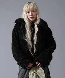 B omnivore/ビーオムニボー BOA COLLAR BLOUSON