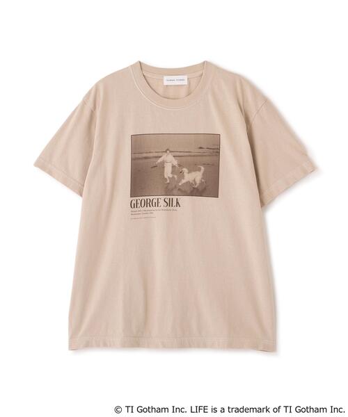 LIFE(ライフ)の「◆【LIFE PICTURE COLLECTION別注】フォトTシャツ DOG(Tシャツ/カットソー・レディース・ホワイト/ベージュ・MEDIUM)」の10枚目の写真