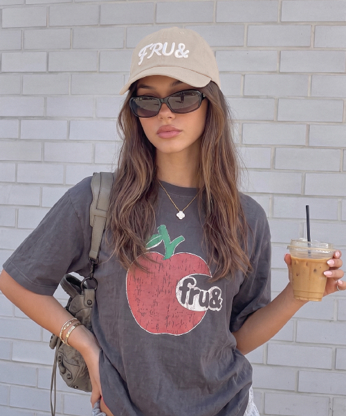 FRUAND(フルアンド)の「グラフィックTシャツ_2色(Tシャツ/カットソー・レディース・その他/チャコールグレー/ホワイト・FREE)」の8枚目の写真
