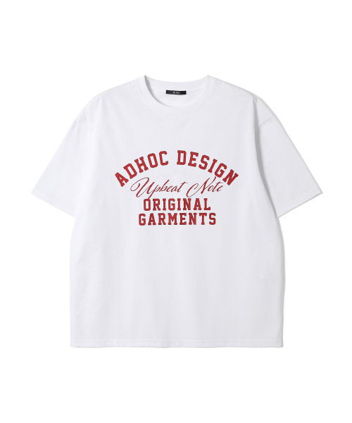 ADHOC(アドホック)の「男女共用レタリングアーチアートワークTシャツ (O-WHITE) (HC6STA4)(Tシャツ/カットソー・メンズ・その他・90/100/95/105)」の2枚目の写真