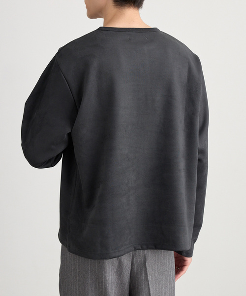 MONO-MART(モノマート)の「ソフトフェード コンパクトフィット ヘンリーネック長袖カットソー<イージーケア・UVカット>(Tシャツ/カットソー・メンズ・ダークオリーブ/ブラック/ダークグレー/ダークネイビー/グレイッシュブルー/ダークブラウン系/アイボリー・S/L/M)」の20枚目の写真