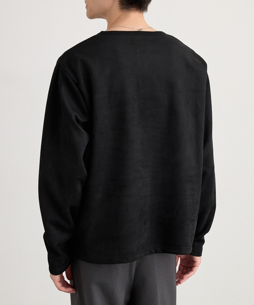MONO-MART(モノマート)の「ソフトフェード コンパクトフィット ヘンリーネック長袖カットソー<イージーケア・UVカット>(Tシャツ/カットソー・メンズ・ダークオリーブ/ブラック/ダークグレー/ダークネイビー/グレイッシュブルー/ダークブラウン系/アイボリー・S/L/M)」の12枚目の写真