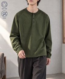 メンズのTシャツ/カットソー（ヘンリーネック）ファッション通販