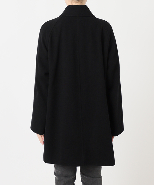 JOURNAL STANDARD relume(ジャーナルスタンダード レリューム)の「《WEB限定追加 / 新色》尾州ウールモッサWブレストハーフコート(その他アウター・レディース・ブラック/ネイビー・38/36)」の22枚目の写真