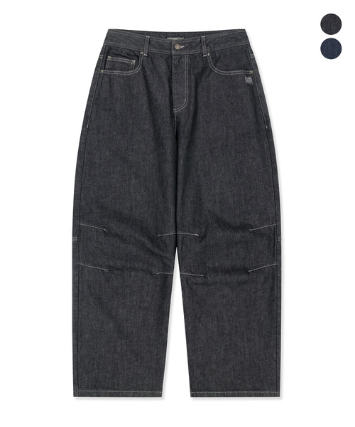 BROWNBREATH(ブラウンブレス)の「バックロゴカーブデニムパンツ(デニムパンツ・レディース・ダークブルー/ブラック・SMALL/MEDIUM/LARGE/X-LARGE)」の2枚目の写真