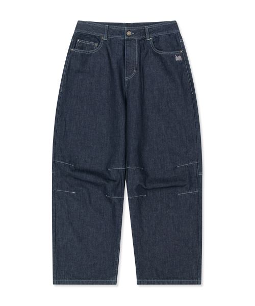 BROWNBREATH(ブラウンブレス)の「バックロゴカーブデニムパンツ(デニムパンツ・レディース・ダークブルー/ブラック・SMALL/MEDIUM/LARGE/X-LARGE)」の4枚目の写真