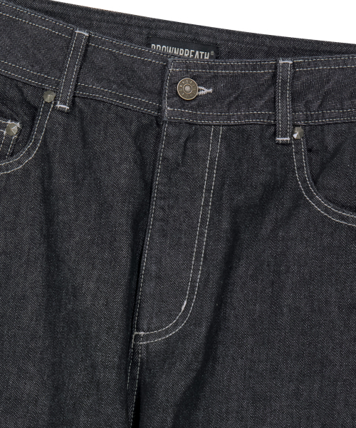 BROWNBREATH(ブラウンブレス)の「バックロゴカーブデニムパンツ(デニムパンツ・レディース・ダークブルー/ブラック・SMALL/MEDIUM/LARGE/X-LARGE)」の8枚目の写真