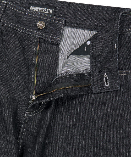 BROWNBREATH(ブラウンブレス)の「バックロゴカーブデニムパンツ(デニムパンツ・レディース・ダークブルー/ブラック・SMALL/MEDIUM/LARGE/X-LARGE)」の9枚目の写真