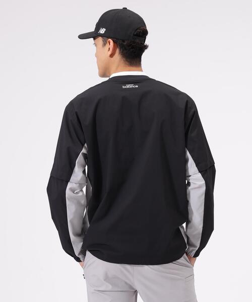 New Balance Golf(ニューバランスゴルフ)の「【new balance golf】袖脱着 クルーネック スニードジャケット (MENS)(その他トップス・メンズ・ブラック/グレー系その他3/カーキオリーブ・XX-LARGE/LARGE/X-LARGE/MEDIUM)」の4枚目の写真