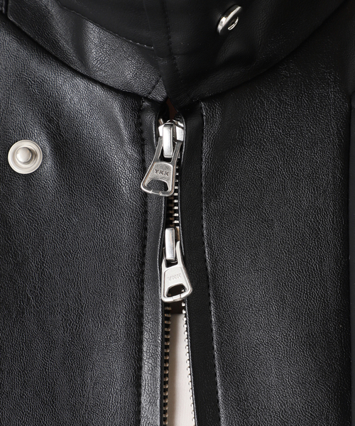 DUNST(ダンスト)の「DUNST/ダンスト UNISEX CROPPED ALTER-LEATHER BLOUSON ジャケット(その他アウター・レディース・ブラック・SMALL)」の19枚目の写真