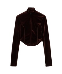 Velvet Zipup Top