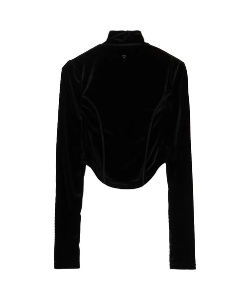 BASICKS（ベイシックス）の「Velvet Zipup Top（その他トップス・レディース・ブラウン/ブラック・S）」の4枚目の写真